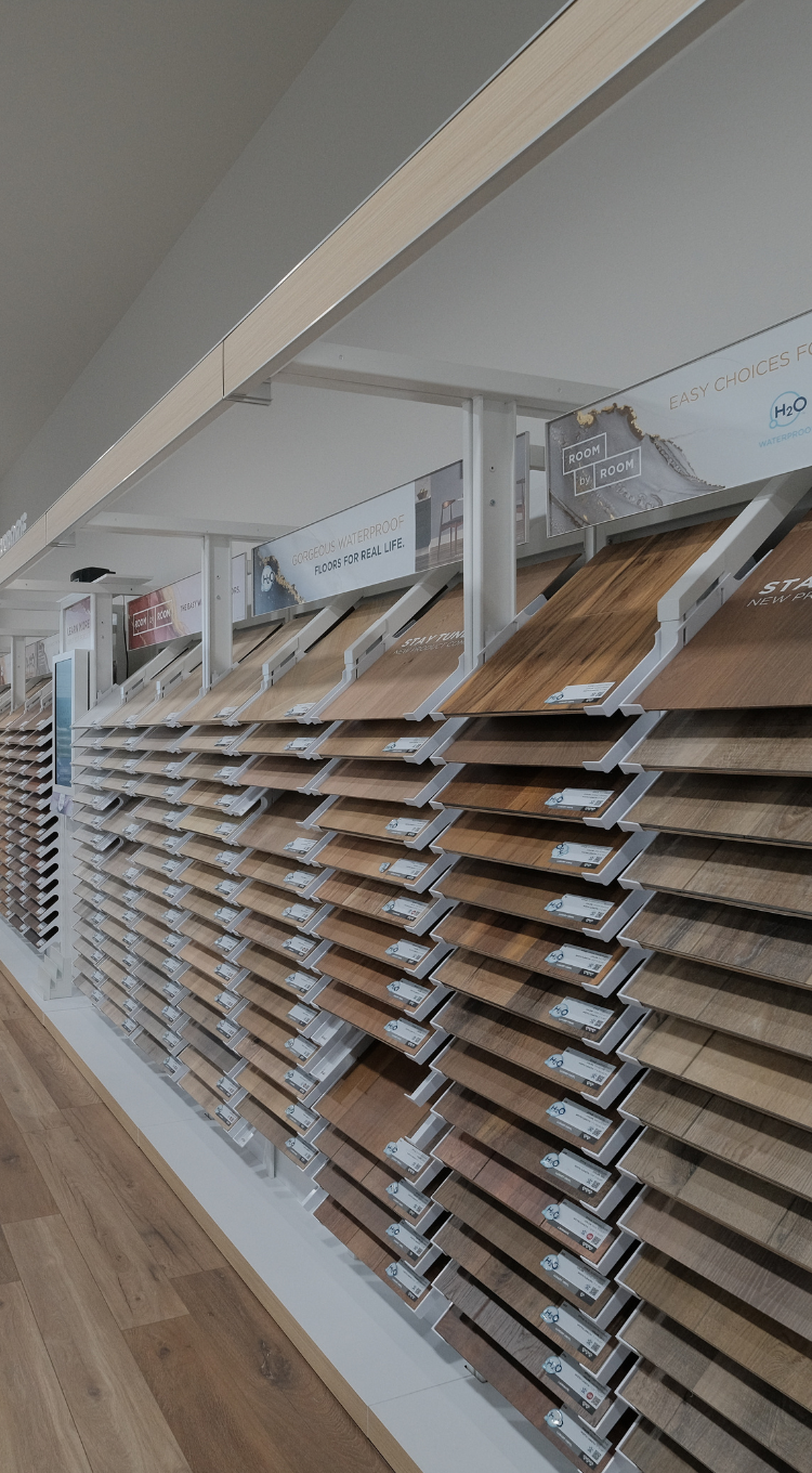 Display of tile flooring samples