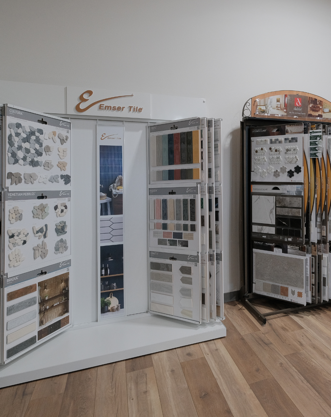 Display of tile flooring samples